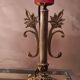 Bronze lamp and brass Art Nouveau