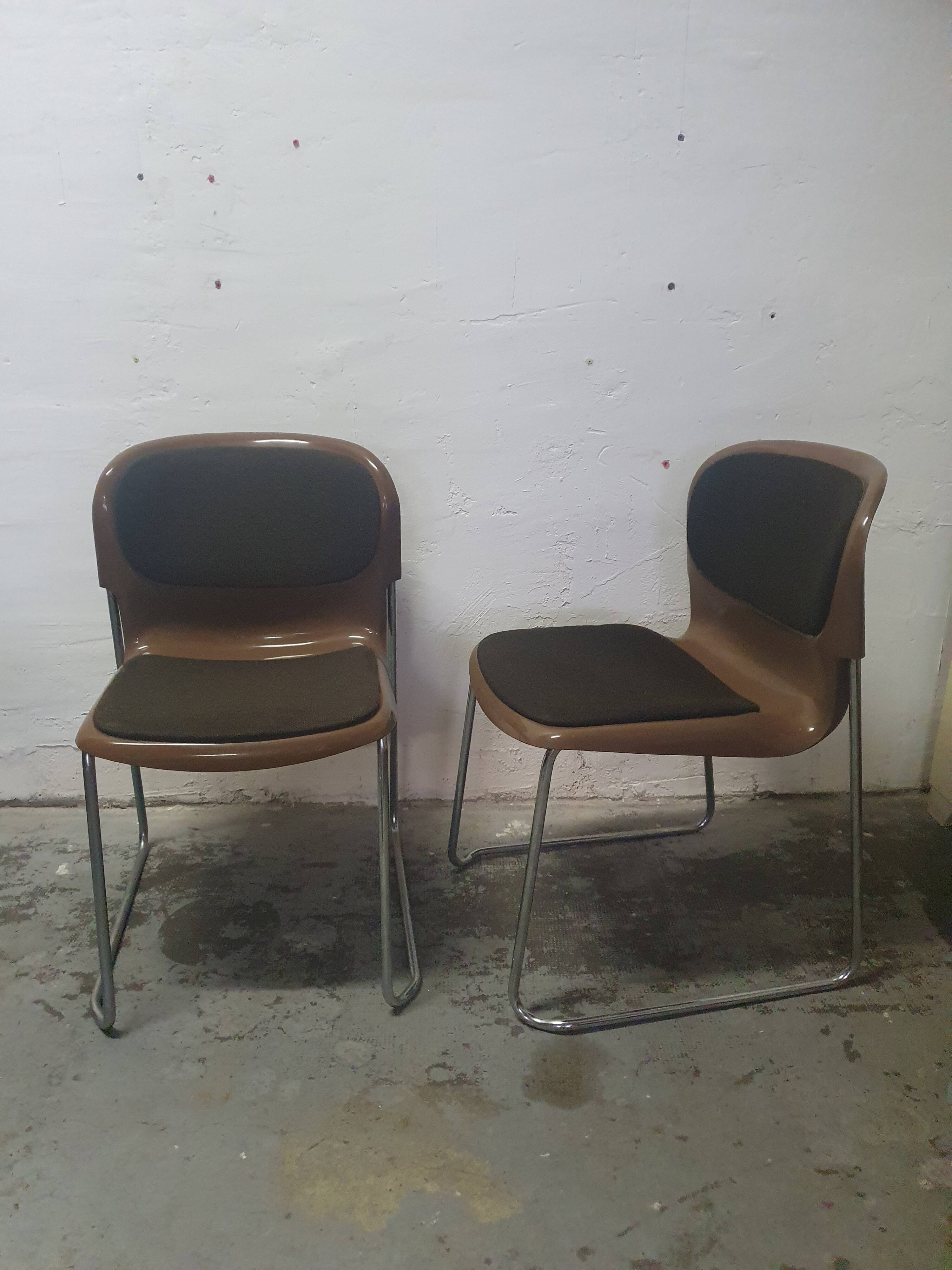 Pair of Drabert chairs designed by Gerd Lange