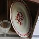 Set of 6 flat ceramic plates