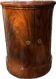 Antique Biedermeier Demi-Lune Mahogany Cabinet 1820