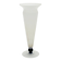 Satin-finished glass conical vase