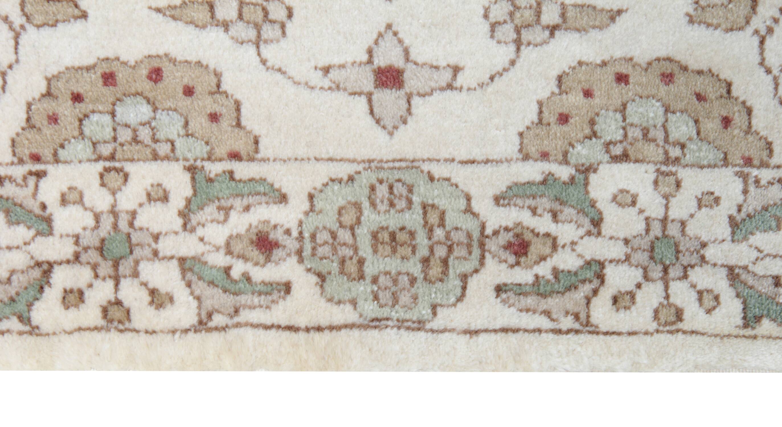 Vintage Beige Runner Rug, Wool Zeigler Carpet Runner 80x185cm