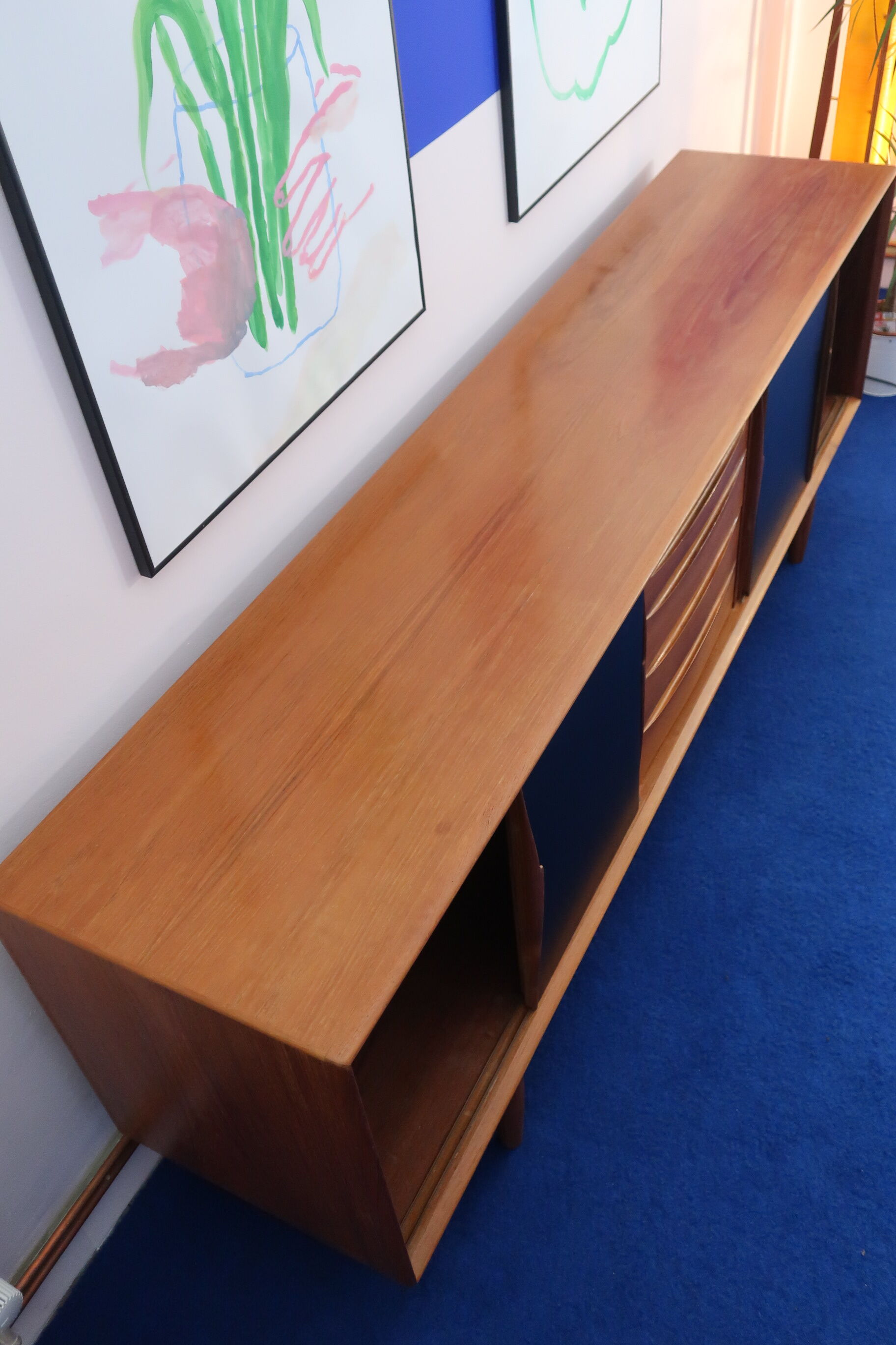 Danish row with sliding doors from the 60s