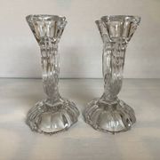 Paire de bougeoirs deux feux art déco