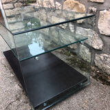 Glass coffee table