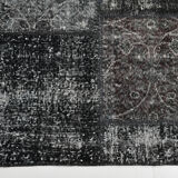 Tapis oriental blanc & noir 311x213