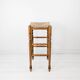 Tabouret de bar Mid Century Tabouret rustique Vintage Jonc tressé Jonc Tabo