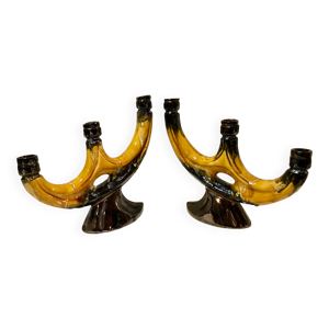 Paire de chandeliers - vallauris