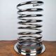 Vintage chrome spring-shaped umbrella stand