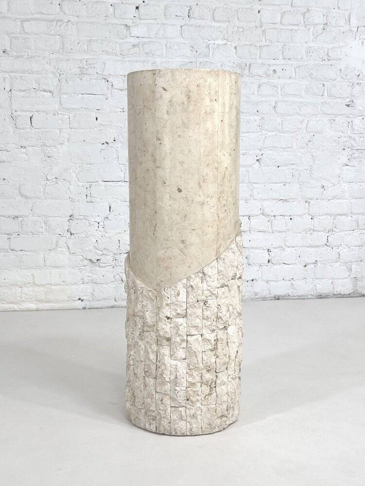 Stone marquetry column