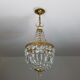 Lustre corbeille en cristal