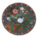 Antique copper plate with cloisonné decorations, Japan, Meiji period