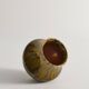Scandinavian Modern Black and Olive Glazed Ceramic Vase Nittsjö Keramik, 1960s
