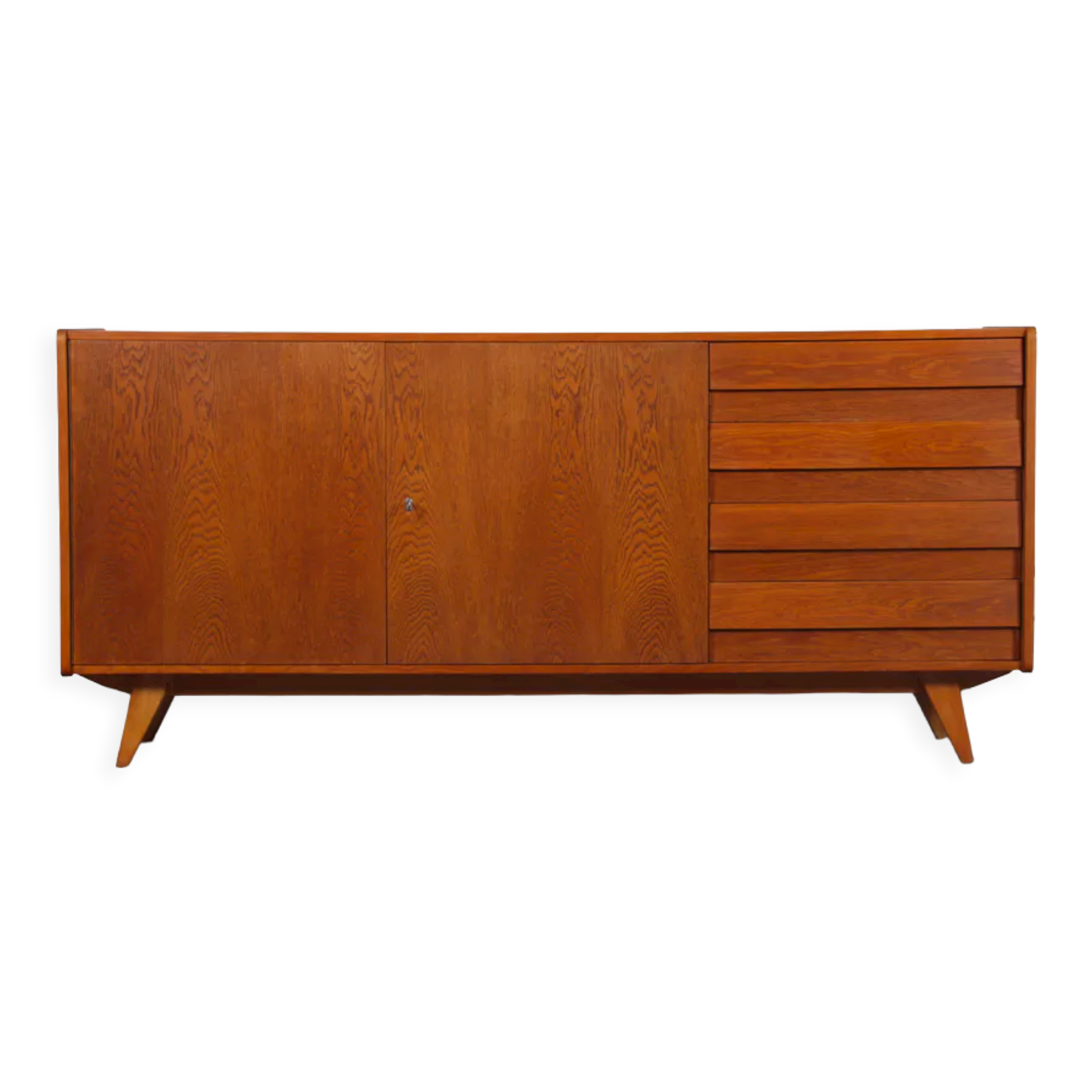 Wooden enfilade by Jiroutek for Interier Praha, U-460, 1960