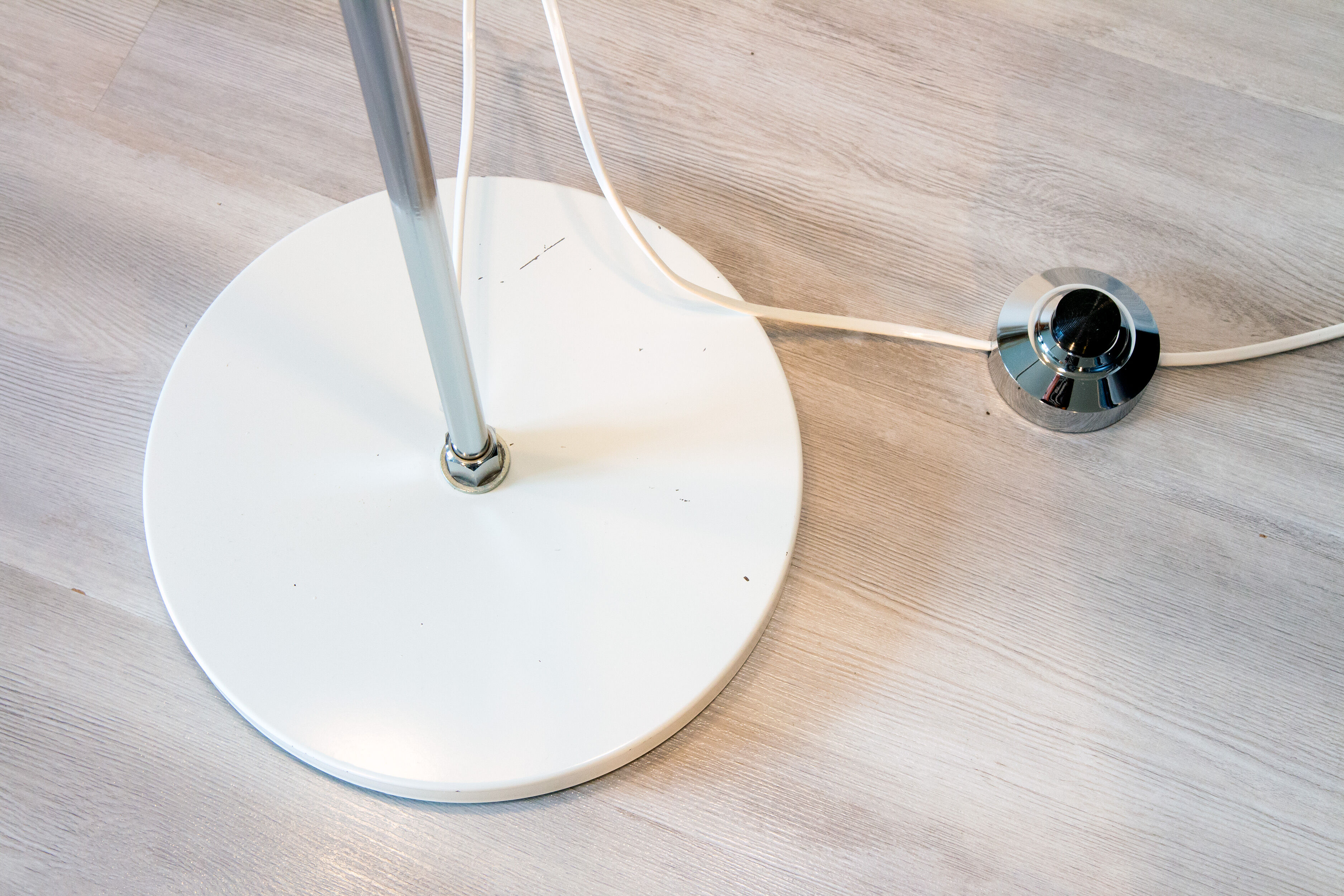 Floor lamp with 3 white adjustable spots, 1970-80