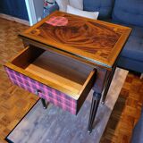 Refurbished wooden bedside table
