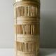 Bamboo and brass umbrella holder, 70s