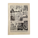 Lithograph on astronomy - 1920