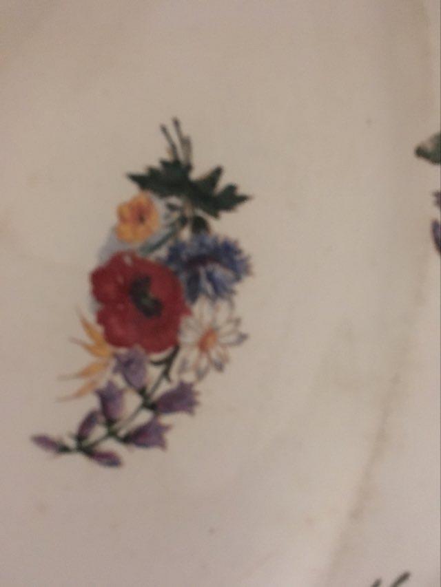 Ravier flowered Sarreguemines "Agreste".