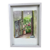 Aquarelle « au fond du jardin »