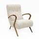 Attribute to Paolo Buffa Mid-century Modern Italian Bouclè Armchairs, Pair