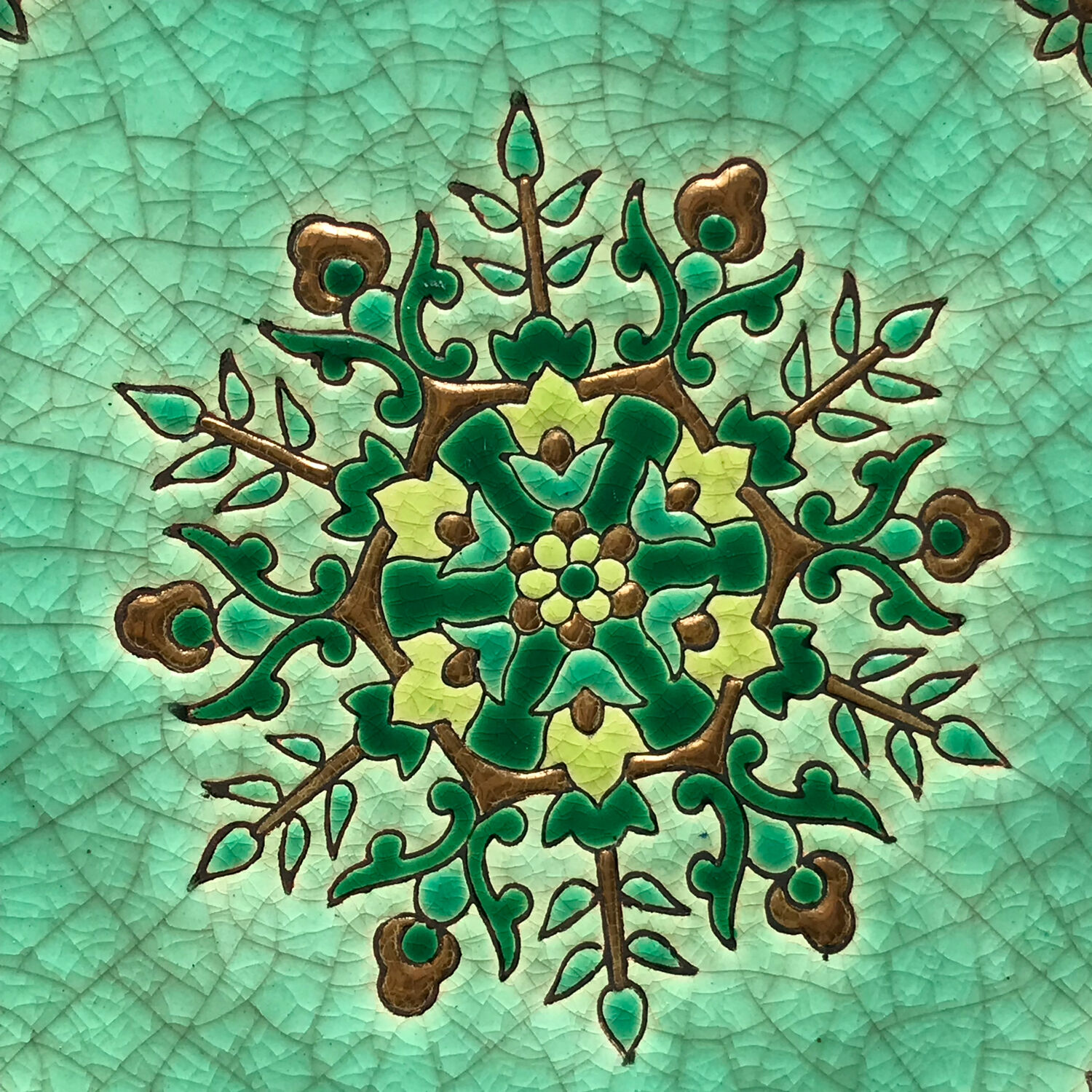 Plat à gâteau Longwy Chevreuse émaux MP Chevallier