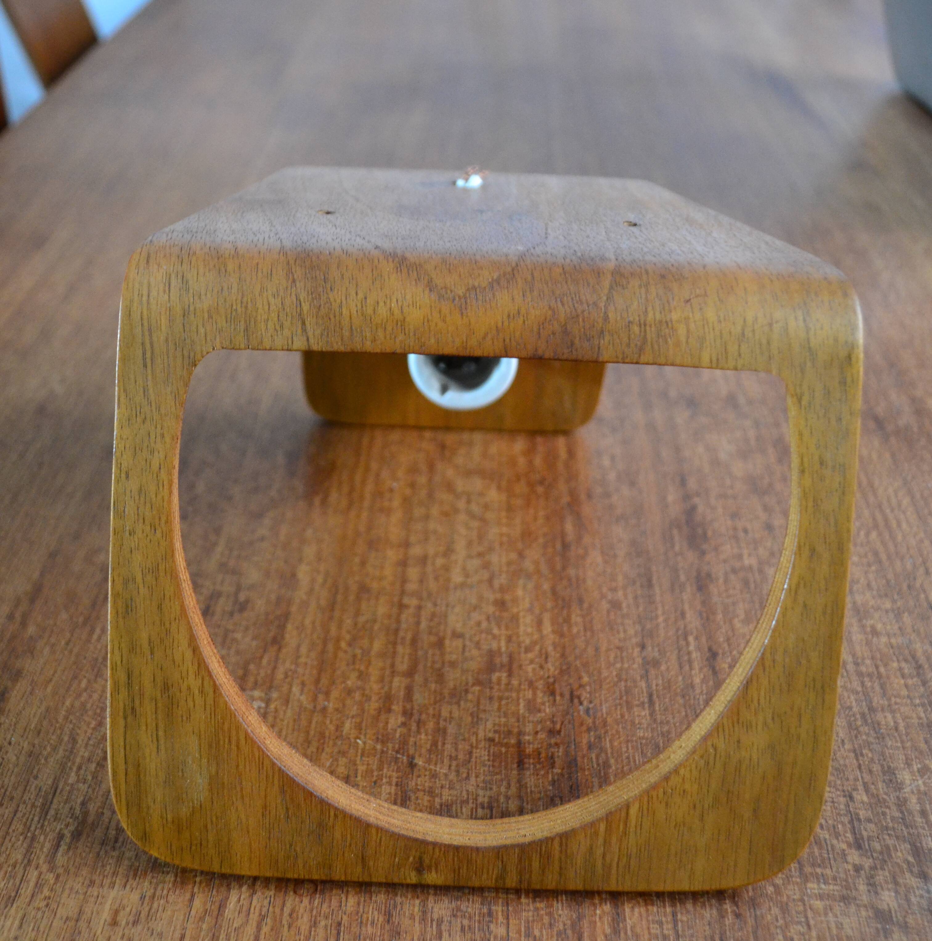NX 41 Louis Kalff wall lamp for Philips teak from the 50s