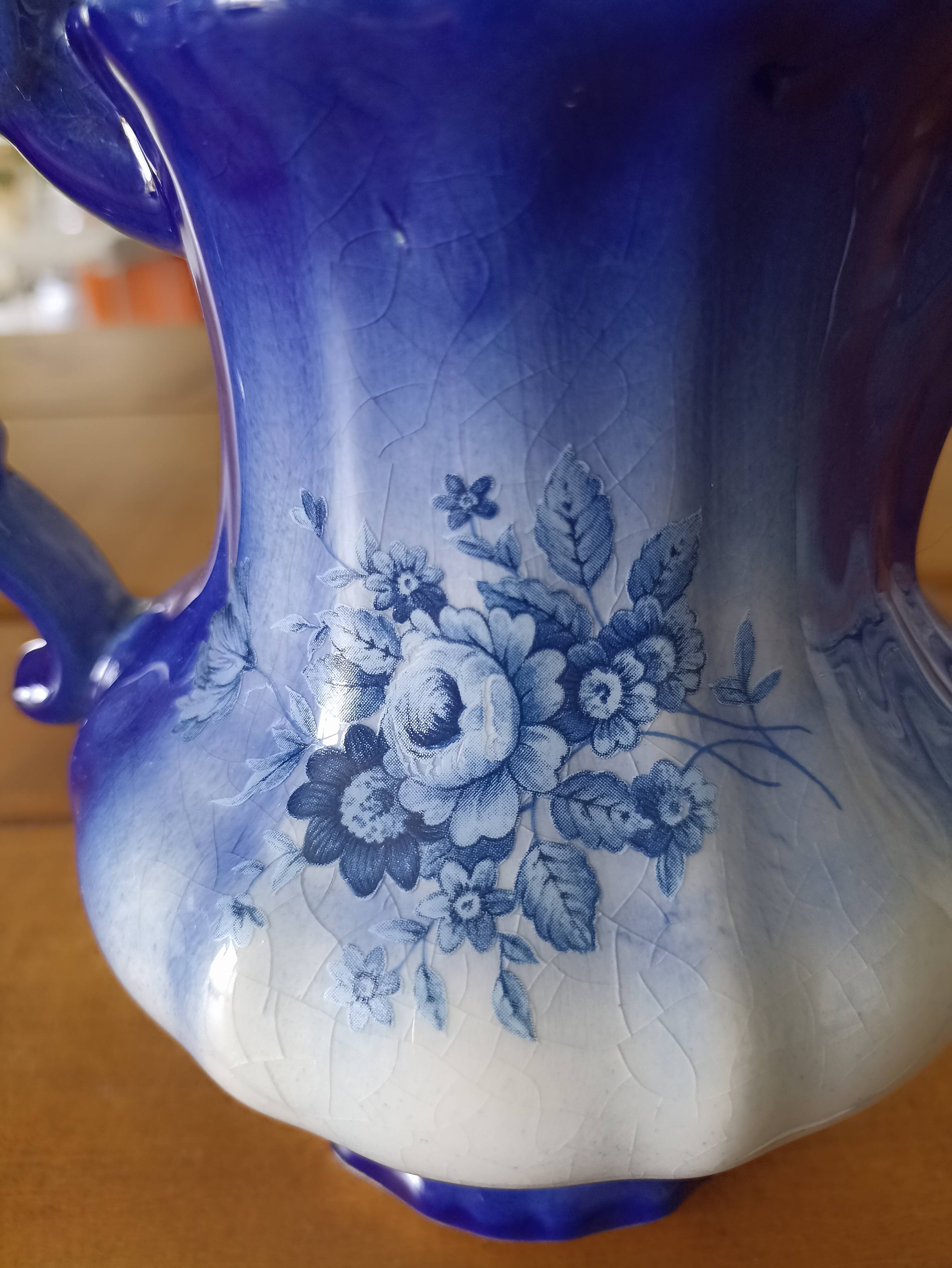 Pottery pitcher Mayfayre Staffordshire England