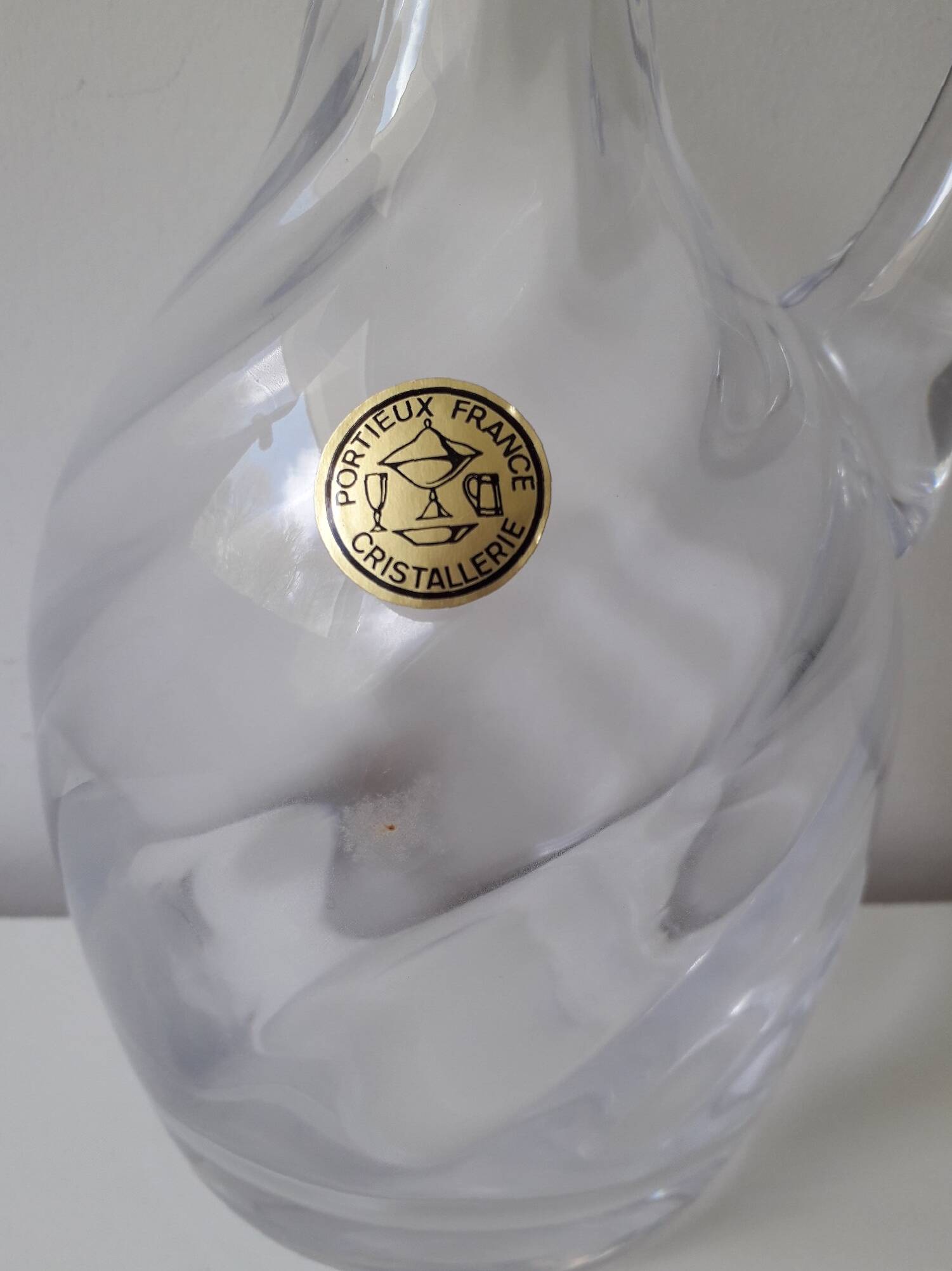 Portieux France crystal carafe (A2)