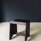 Modernist PJ-SI-68-A Sewing Stools by Pierre Jeanneret for Chandigarh, 1950s, India, Set of 2