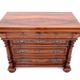 Antique walnut chest of drawers, Northern Europe, circa 1900.