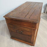 Solid oak box at the end of 19th