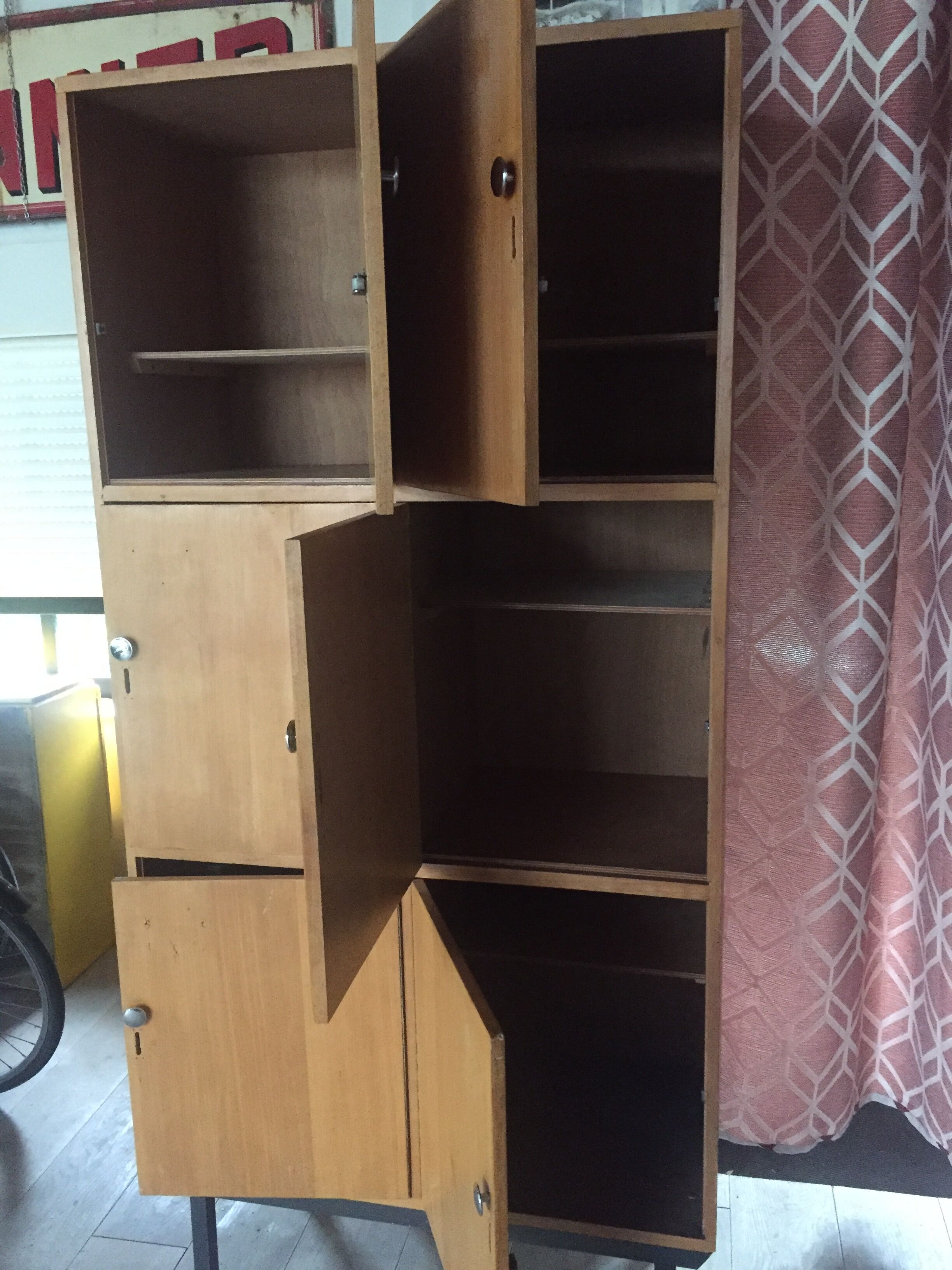 1950s locker furniture