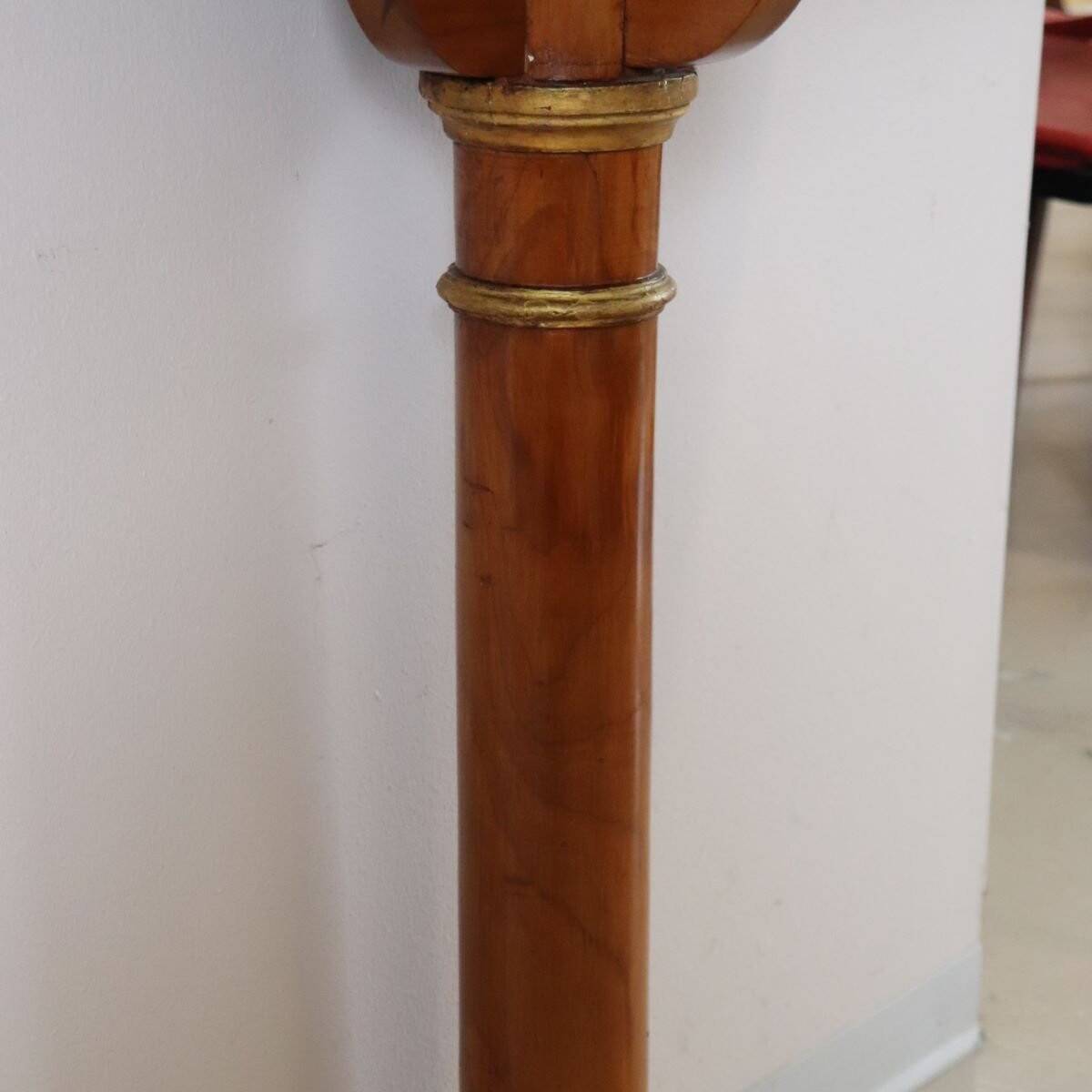 Console Table In Cherry Wood And Marble Top, Early 19th Century