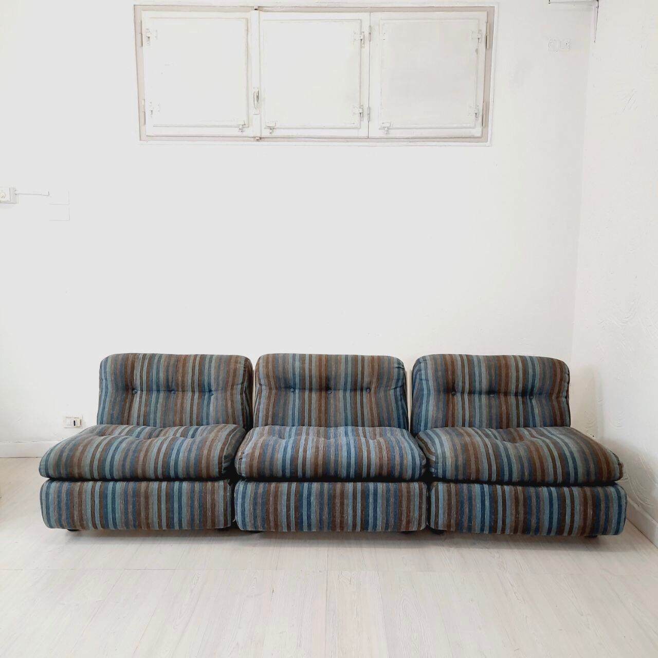 Three vintage armchairs, model Amanta Design Mario Bellini for C & B.