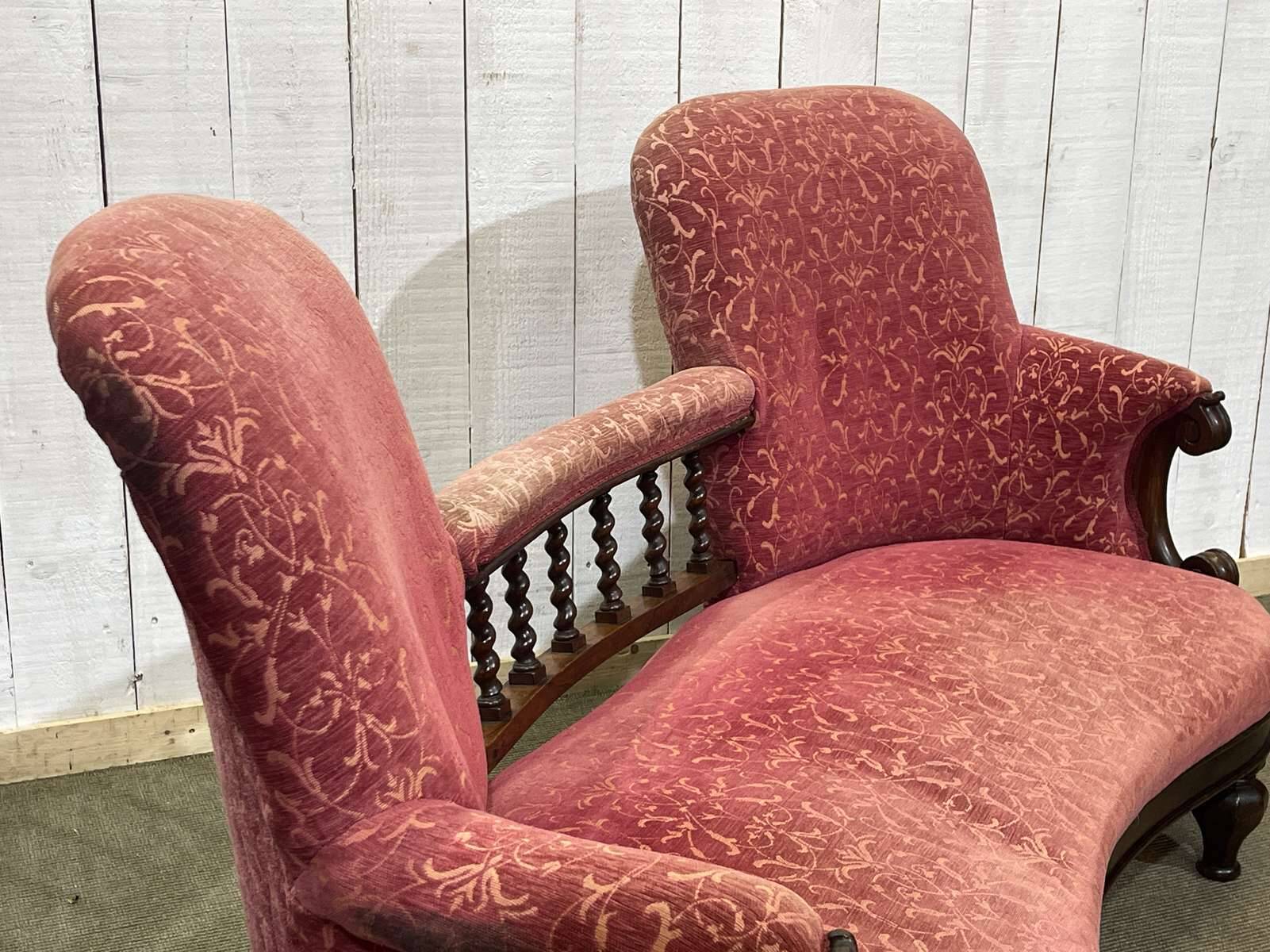 19th century English mahogany bench