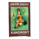 Original exhibition poster KANDINSKY, Galerie Maeght / Bauhaus de Dessau, 1965