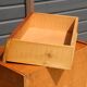 Dark chest of drawers with 5 drawers from the 1950s