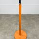 Coat rack 70's orange and chrome by Fase