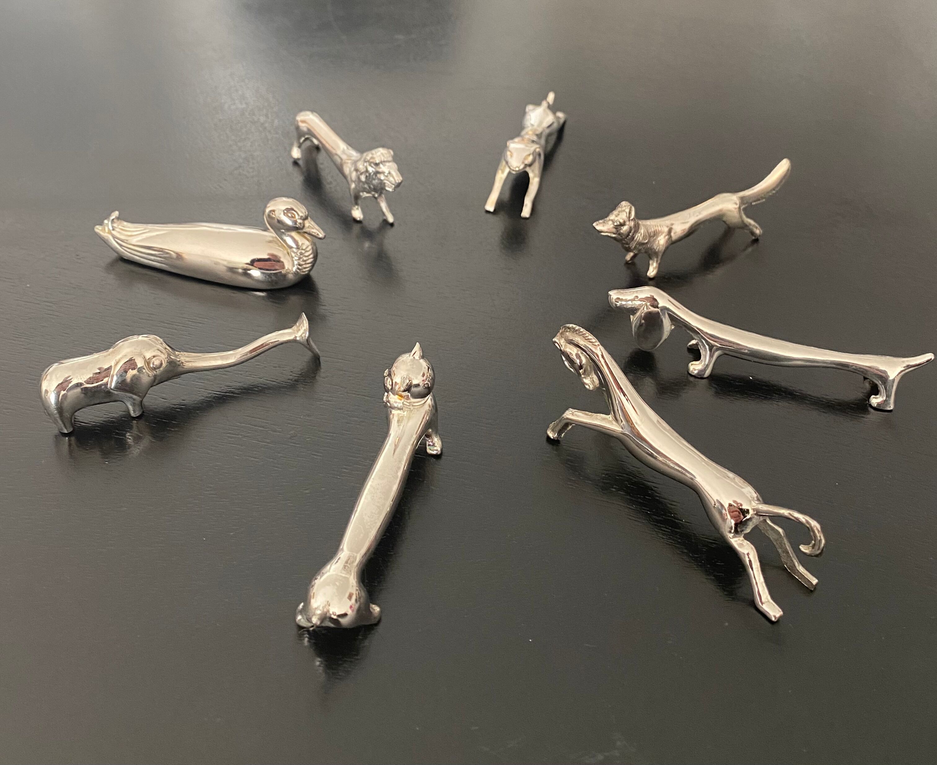 8 different animal knife holders