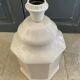 Vintage cracked ceramic lamp
