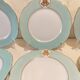 Service de 12 assiettes en porcelaine de Paris - H. Béziat / Maison Blender