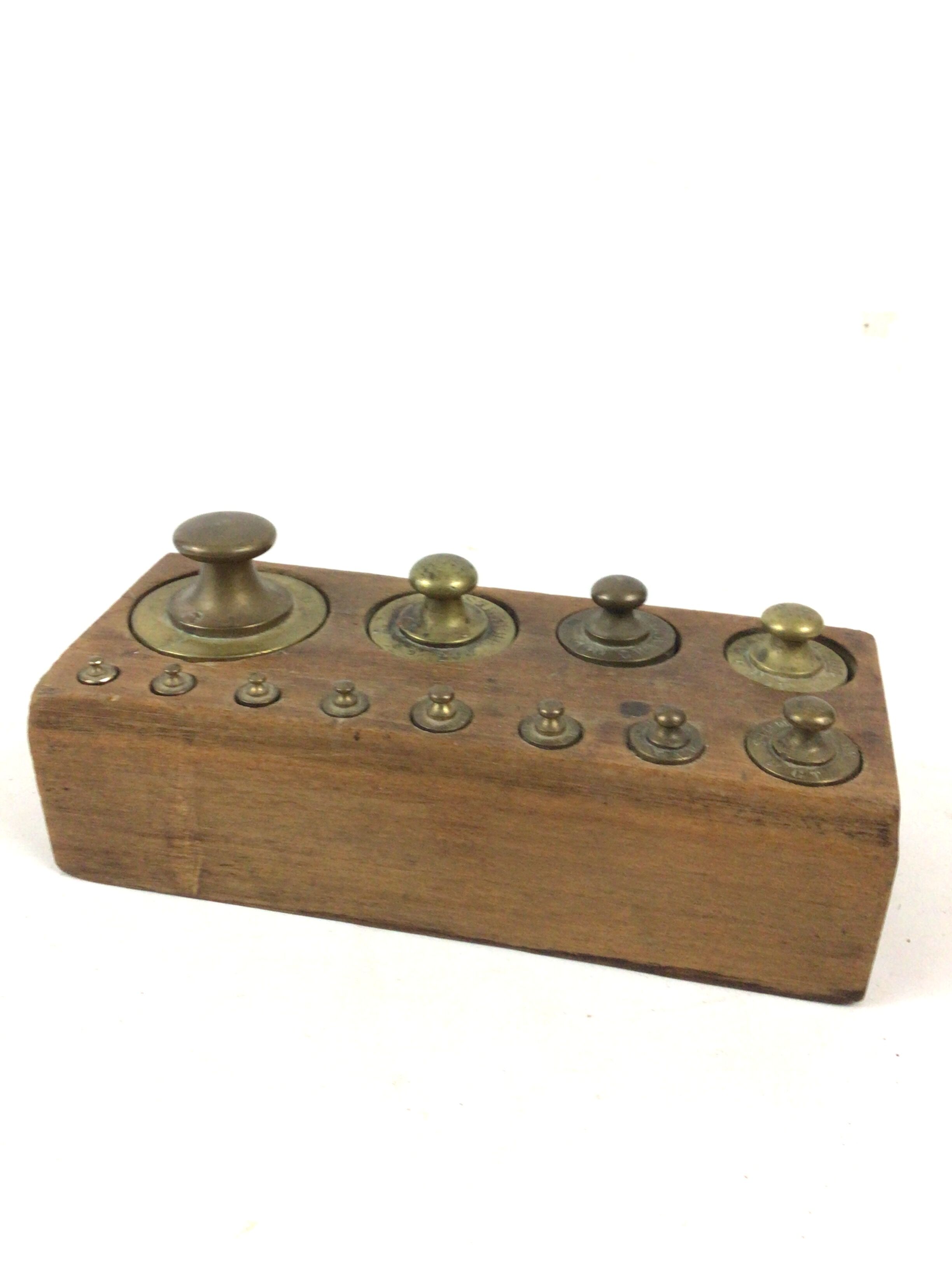 Brass weight series, complete