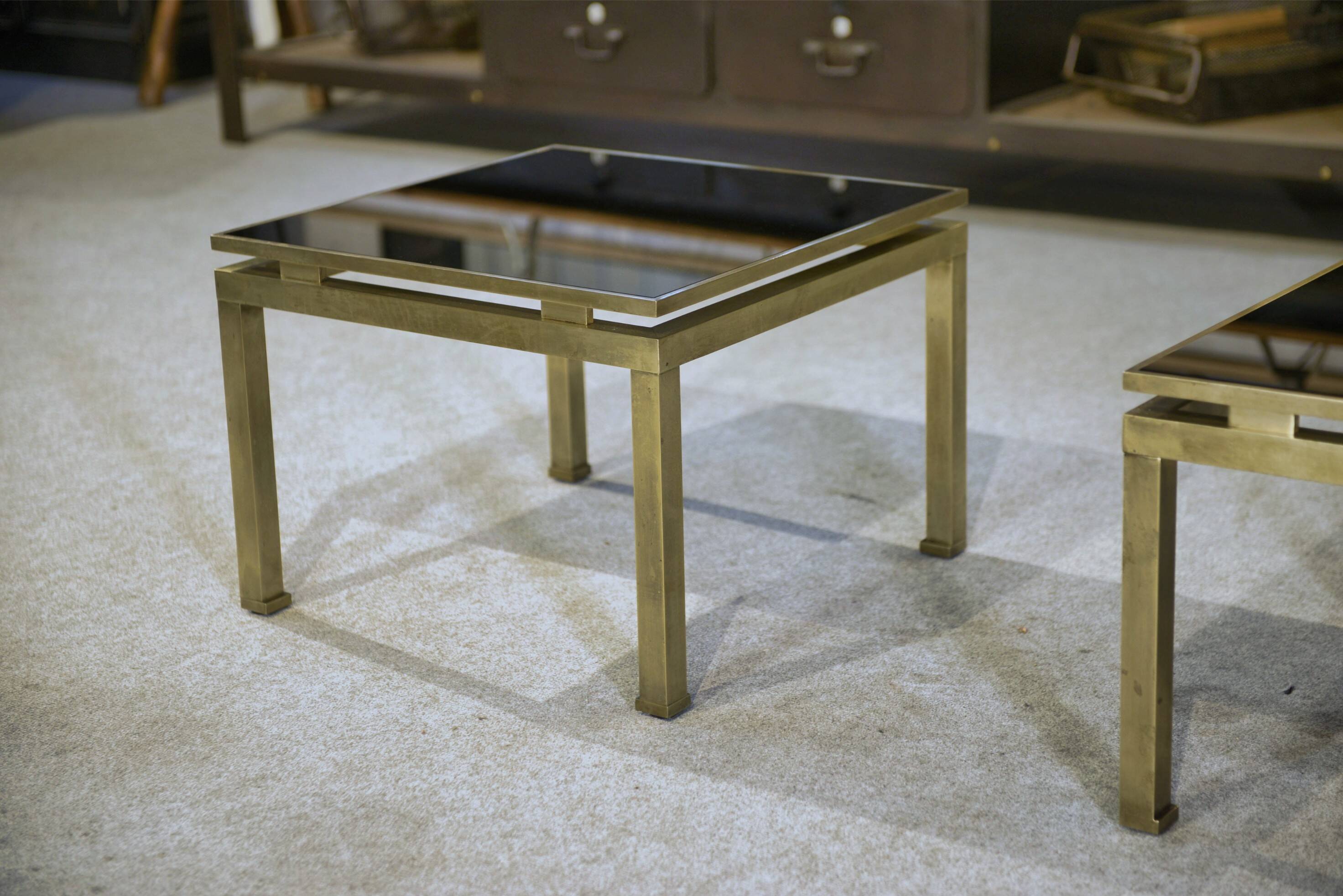 Paire de tables basses Guy Lefevre 1960’s