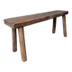 Bench 100 cm old solid wood with patina
