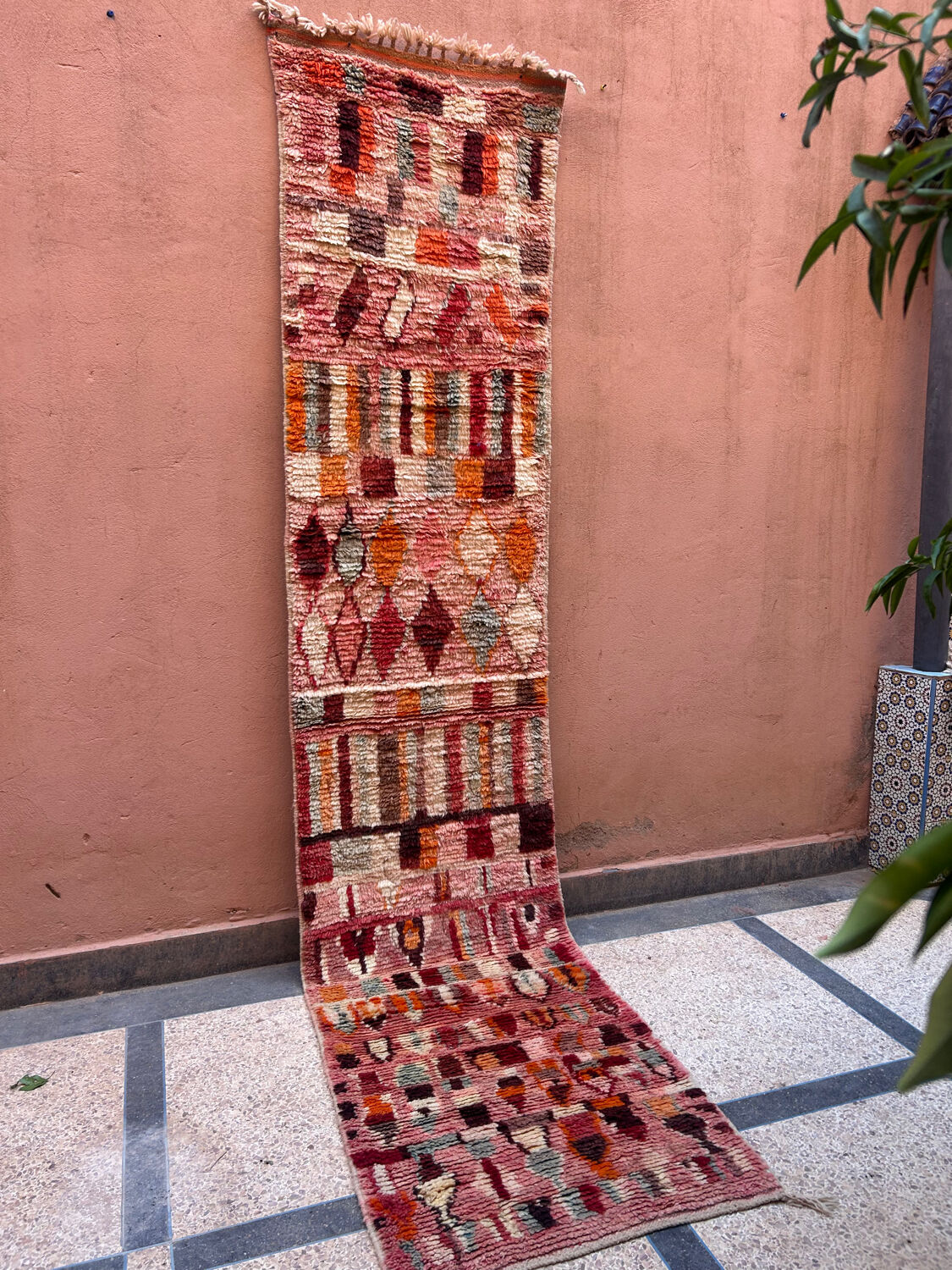 Berber rug for hallway Boujaad