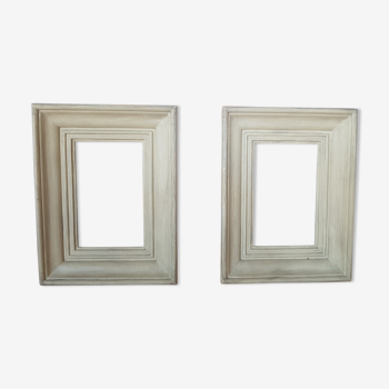 Pair of patinated frames