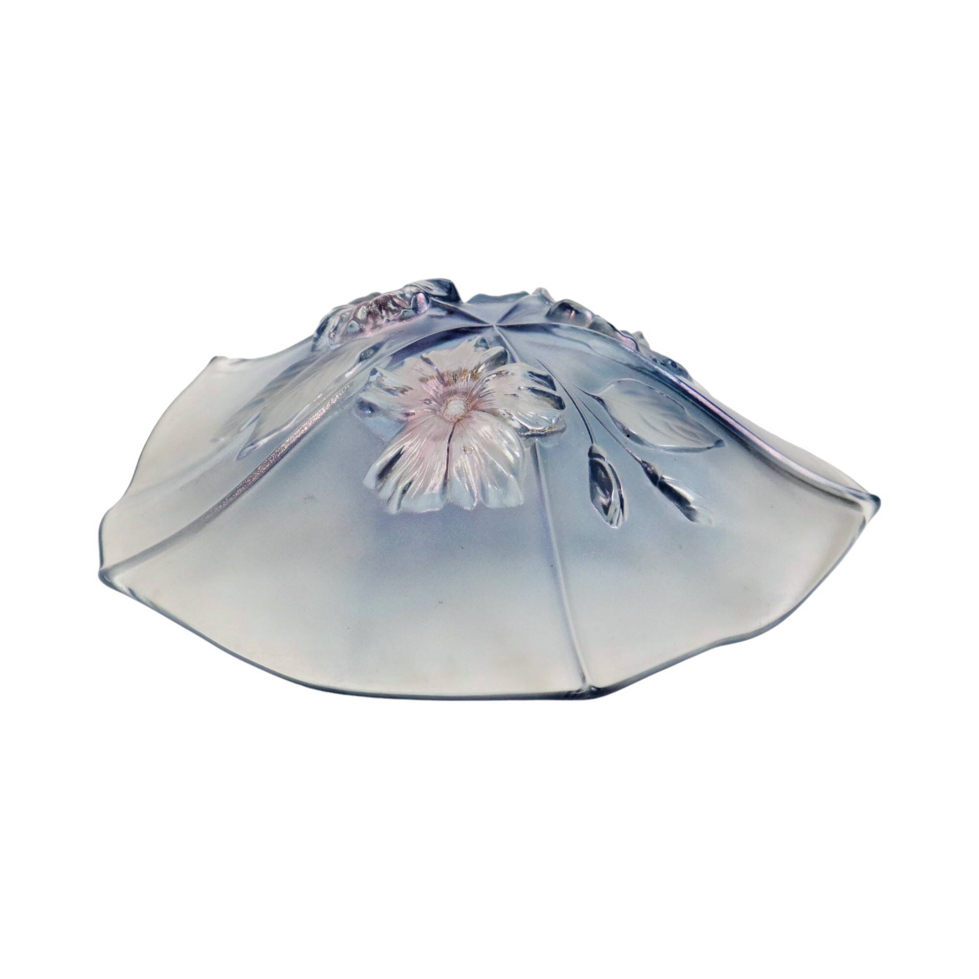 Vintage Fruit Bowl Flowers Walther Mikasa Calypso Crystal 1980s