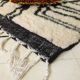 Beni Ourain black and white Berber rug size 1.5/2.5 m