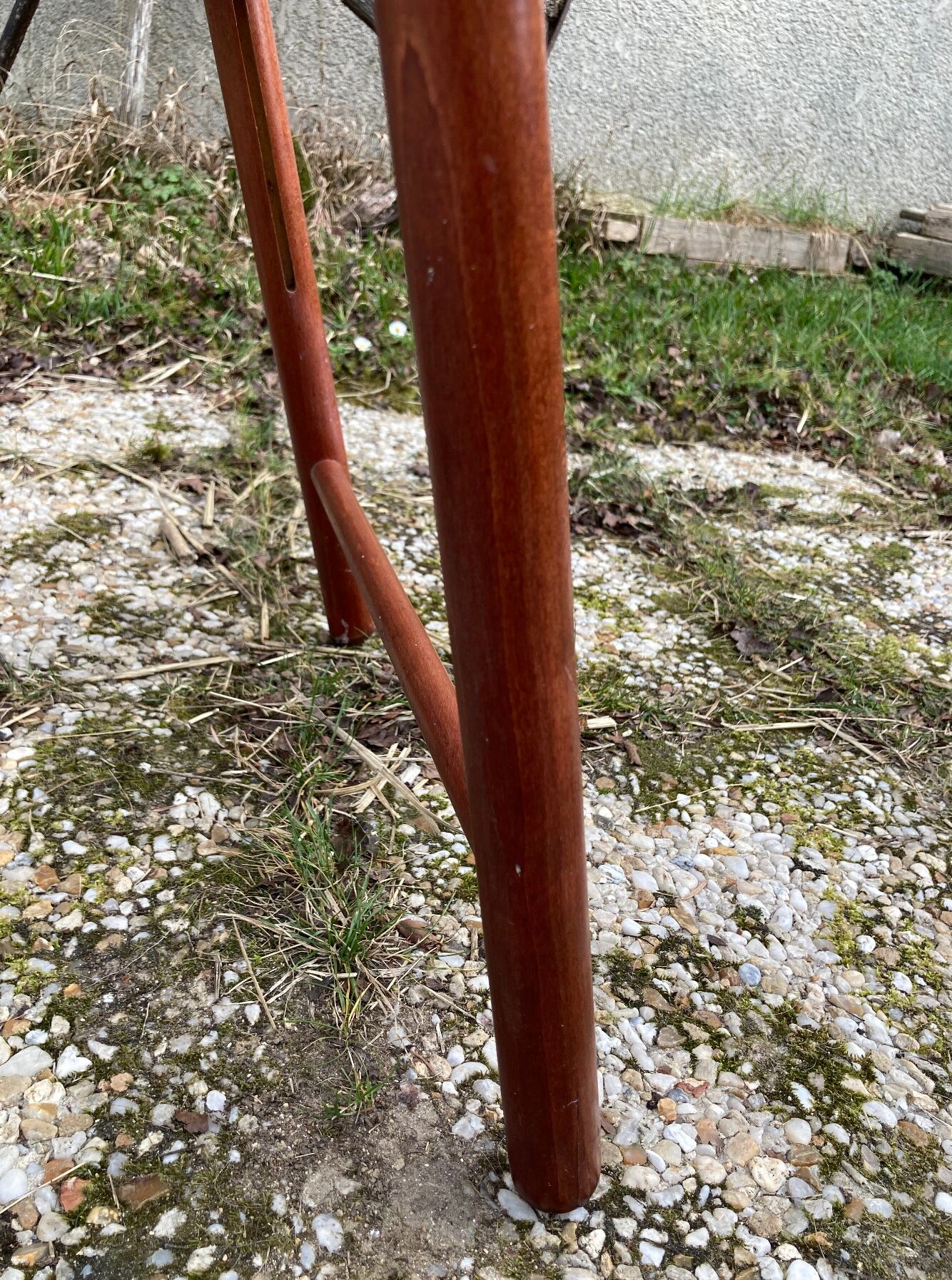 Pair of Italian folding chairs in vintage canning